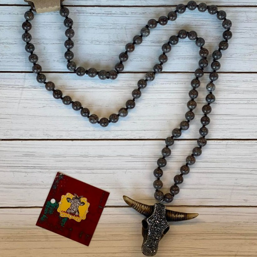Steer Head Necklace