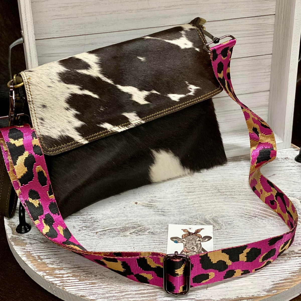 Canvas Guitar Straps One Inch-Leopard Print