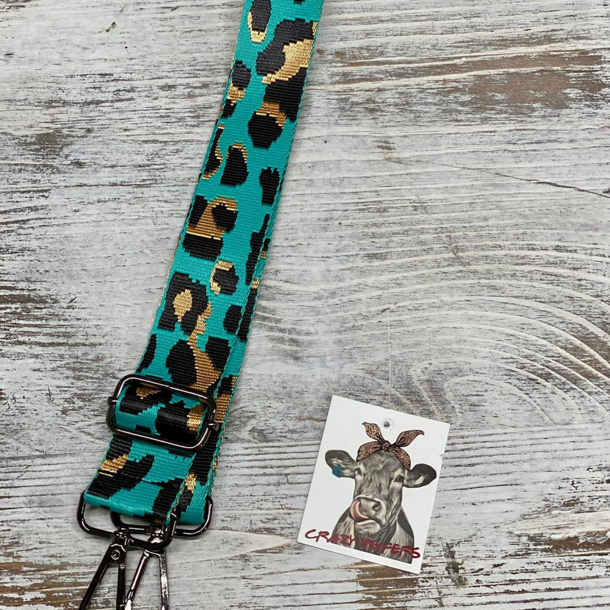 Canvas Guitar Straps One Inch-Leopard Print