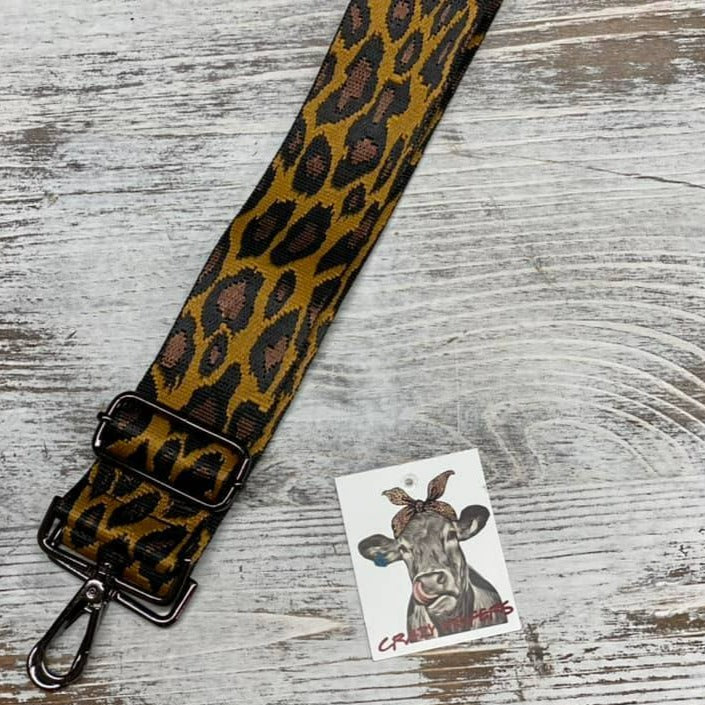 Canvas Guitar Straps Two Inch-Leopard Print