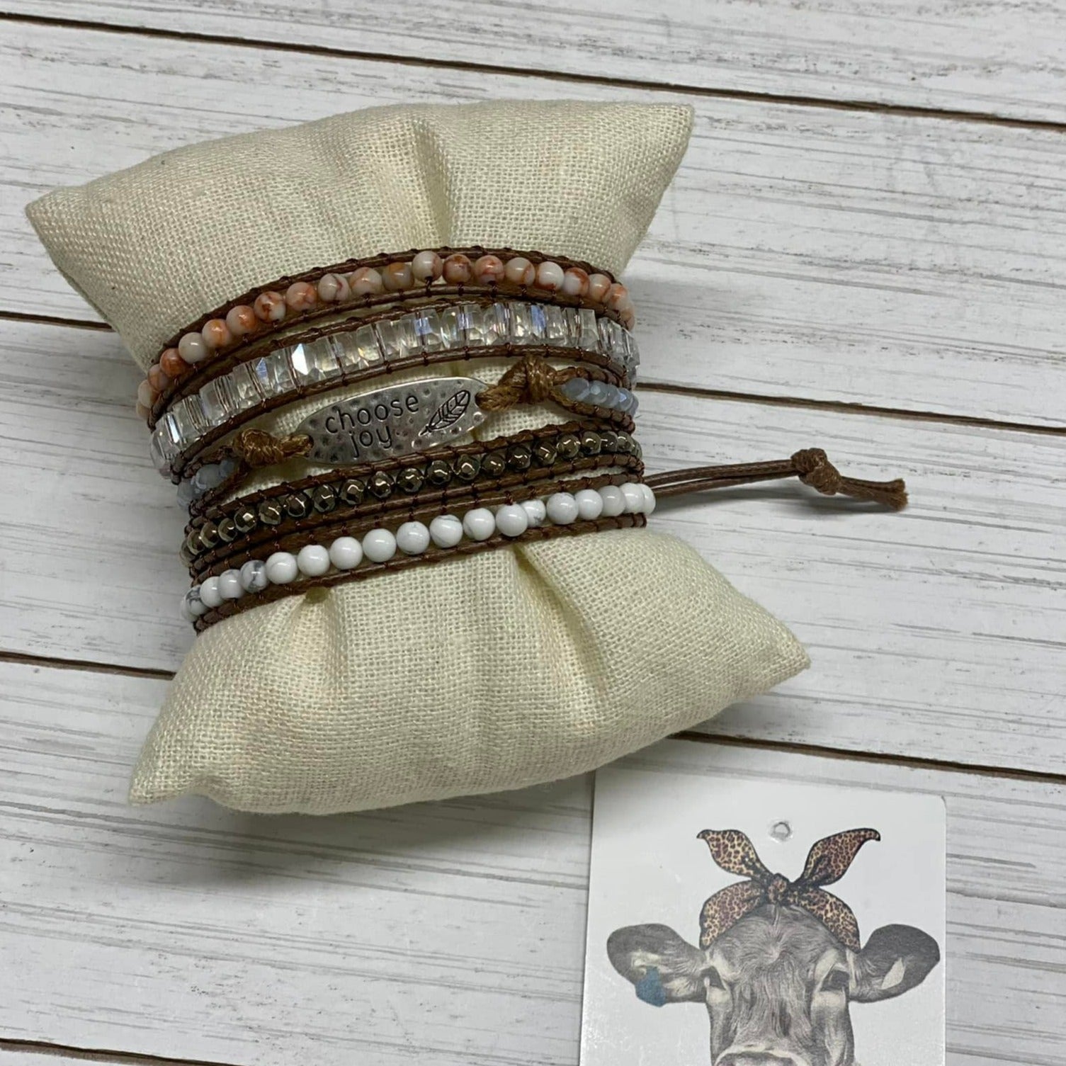 Inspirational 5-Strand Wrap Bracelets