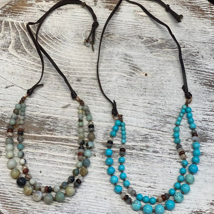 Layered Stone Necklace