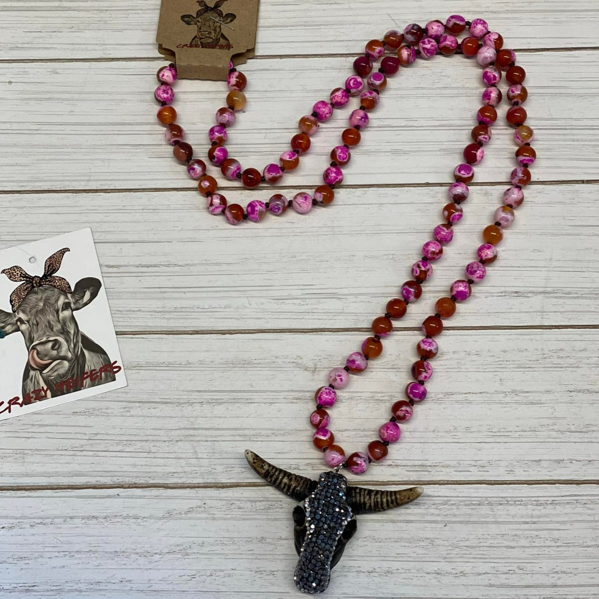 Steer Head Necklace NEW Colors