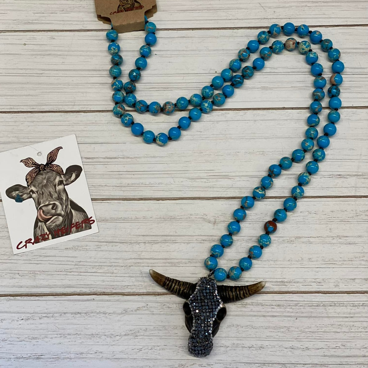 Steer Head Necklace NEW Colors