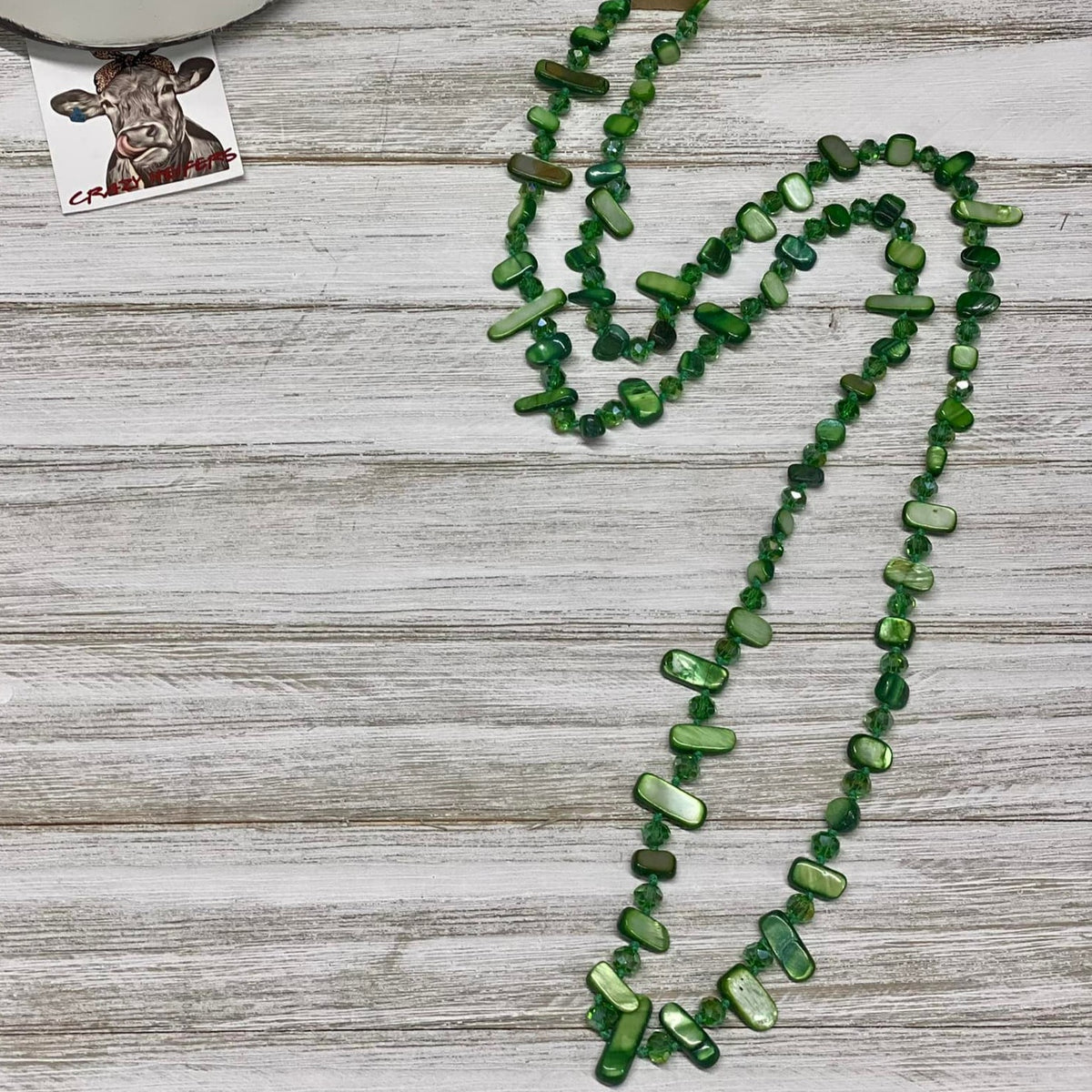 Lariat Glass Bead Necklace