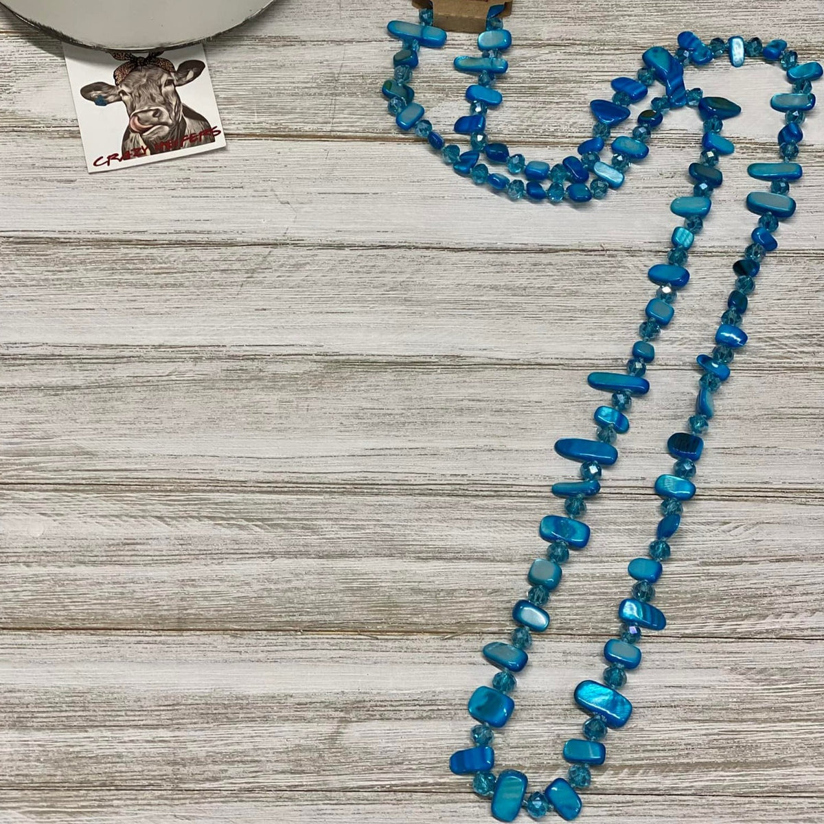 Lariat Glass Bead Necklace