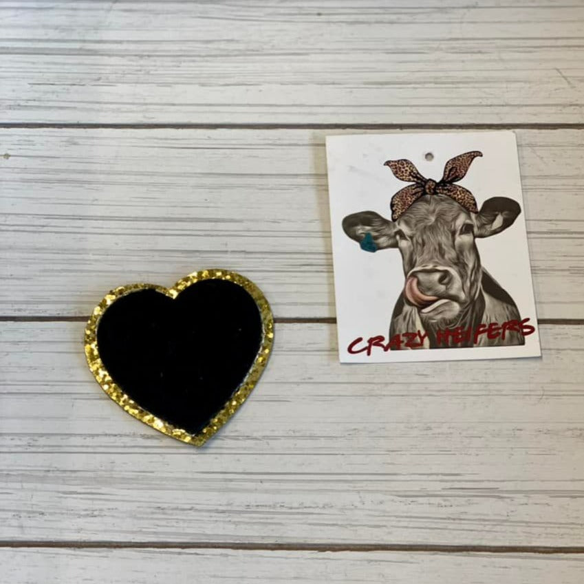 Chenille Heart Patches-Iron on