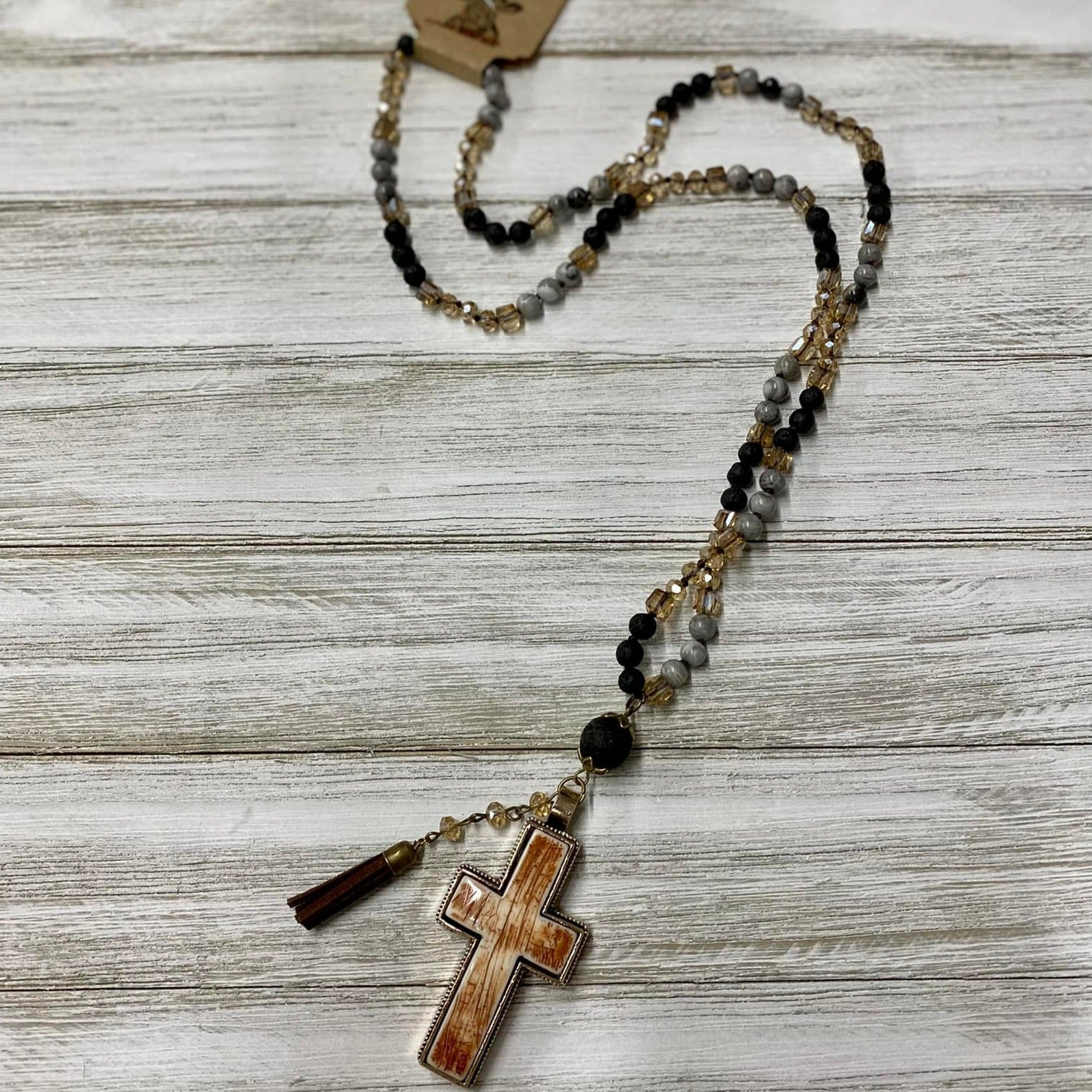 Gypsy Cross Pendant Necklace