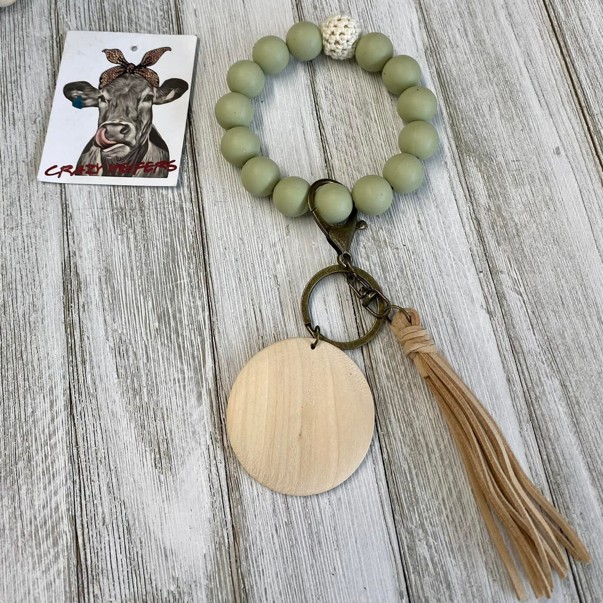 Silicone Bangle Keychain-Crochet