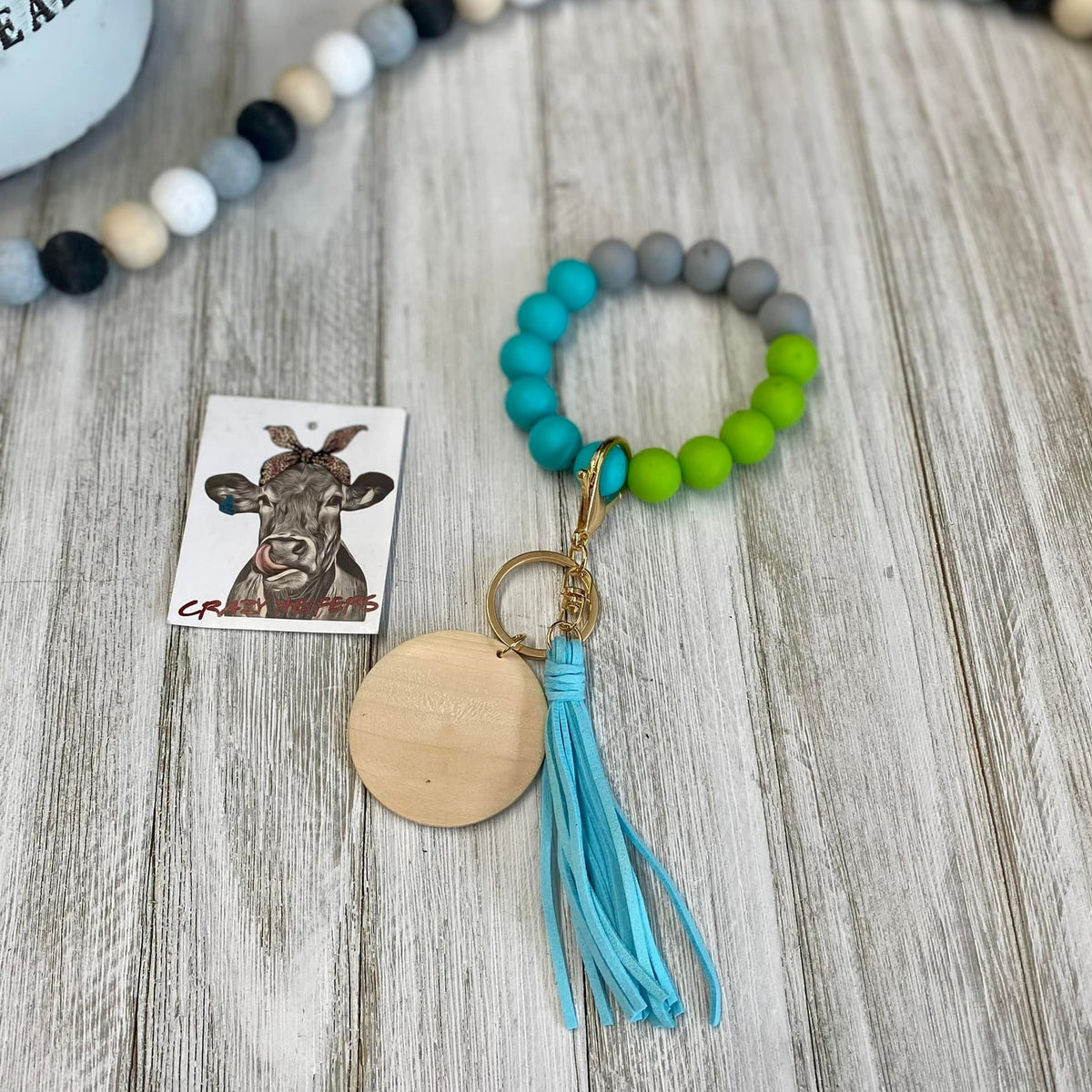 Silicone Bangle Keychain-Multi