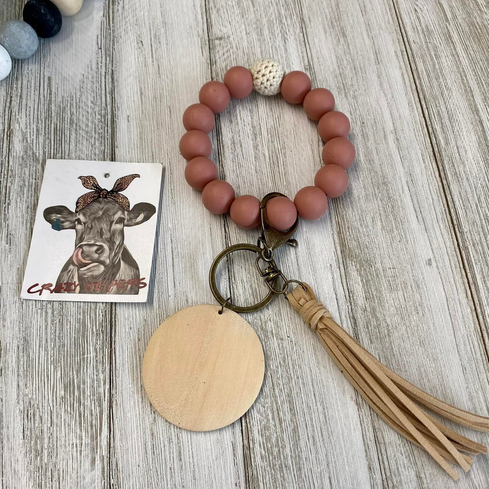 Silicone Bangle Keychain-Crochet