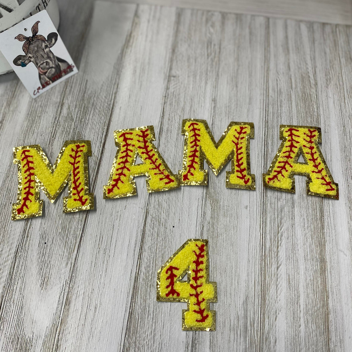 Chenille Letters-Baseball/Softball-Iron On