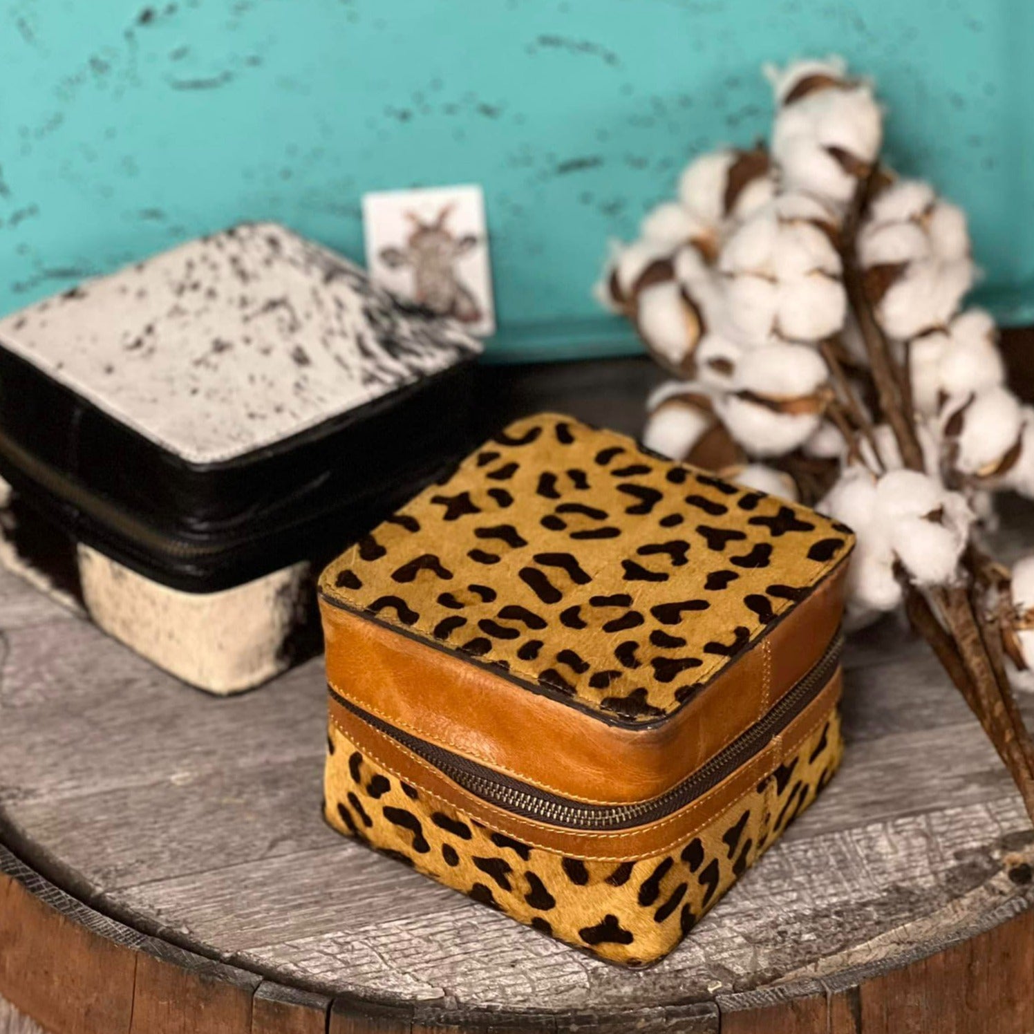 Cowhide Jewelry Box