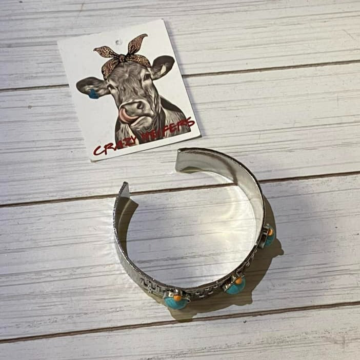 Triple Stone Bangle Bracelet