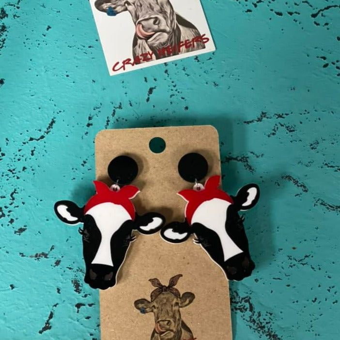 Cow Earrings