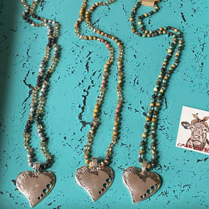 Silver Heart Pendant Necklace