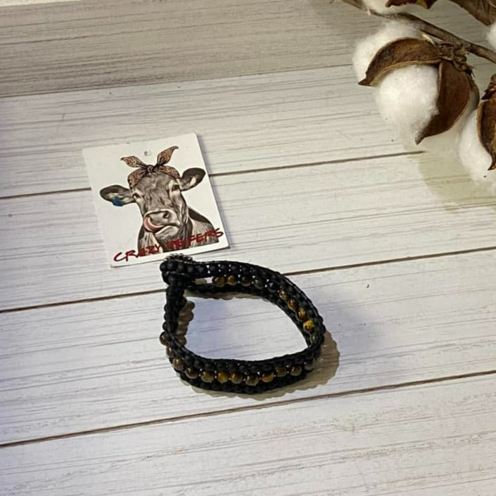 Crystal Glass Wrap Bracelets