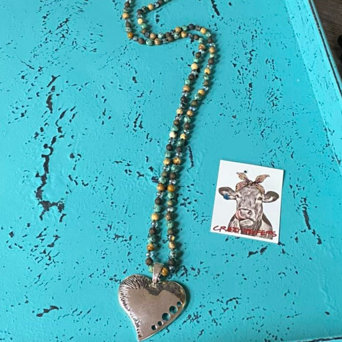 Silver Heart Pendant Necklace