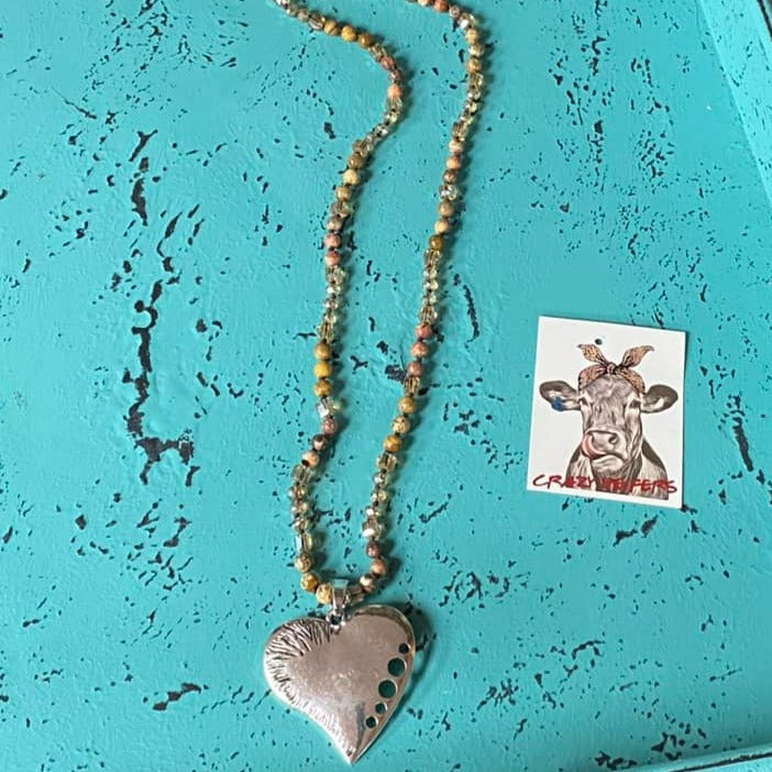 Silver Heart Pendant Necklace