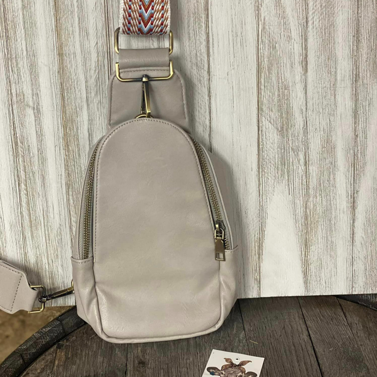 Vegan Leather Messenger Bag