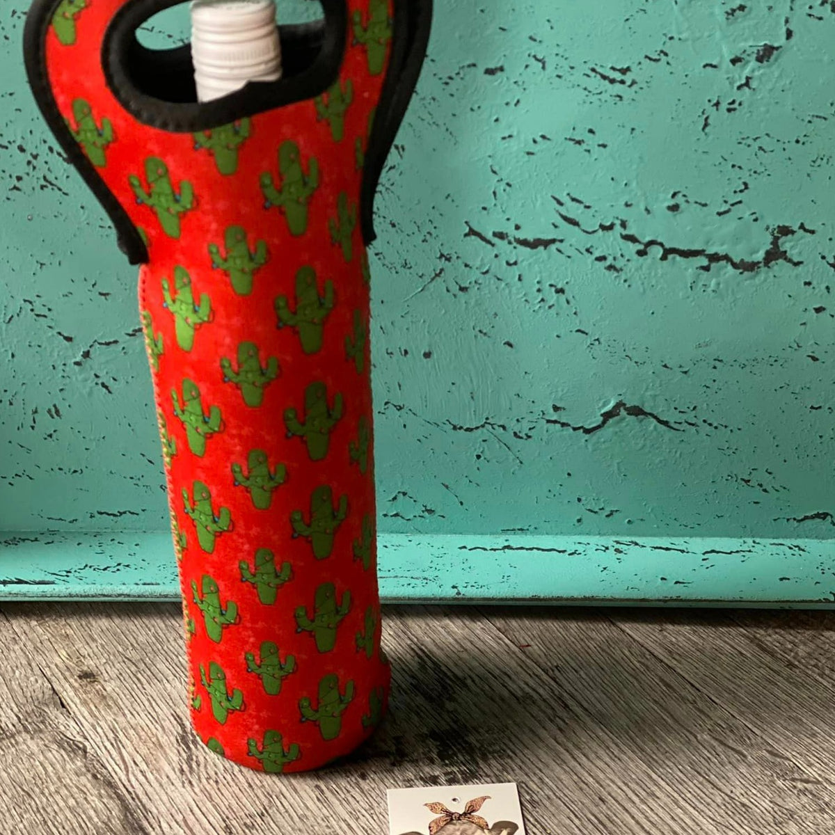 Neoprene Wine Tote Bags-Christmas