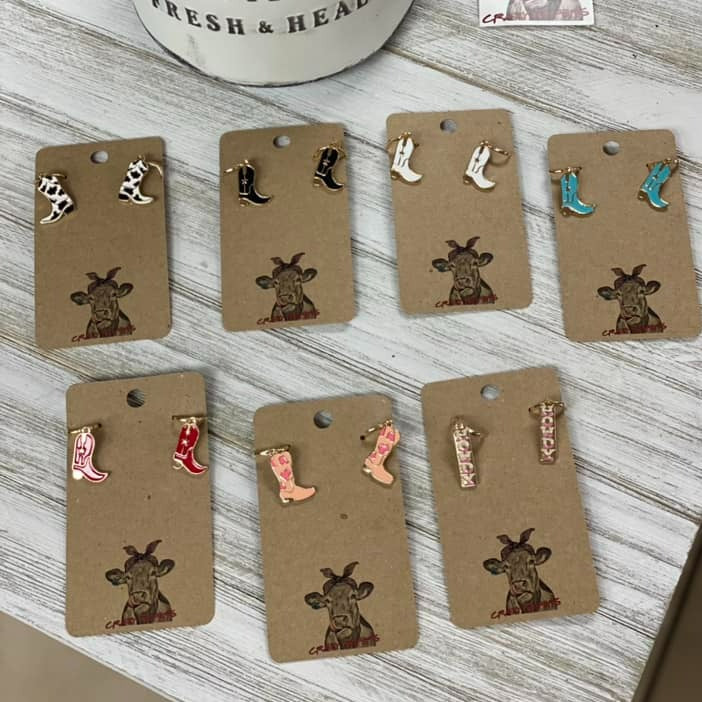 Boot Earrings