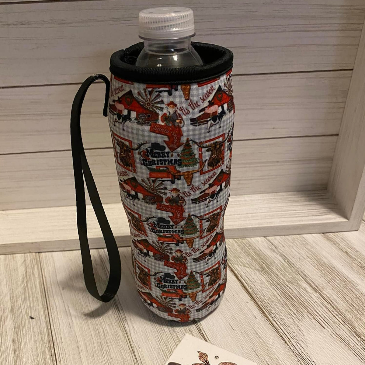 Neoprene Water Bottle Holders-CHRISTMAS