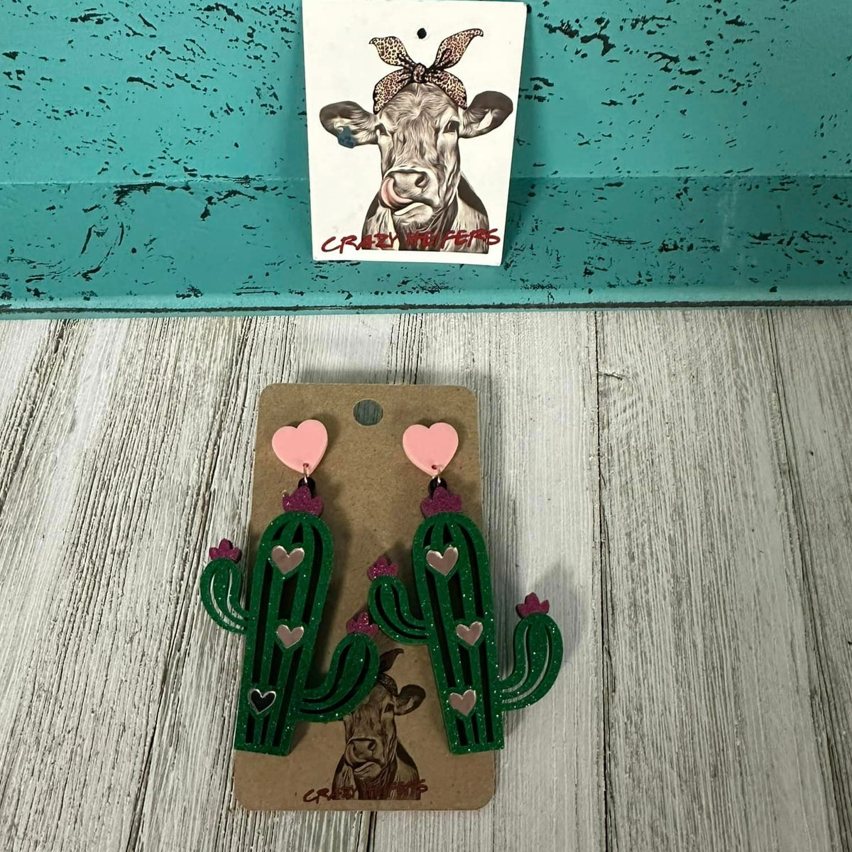 Acrylic Earrings Valentine Designs