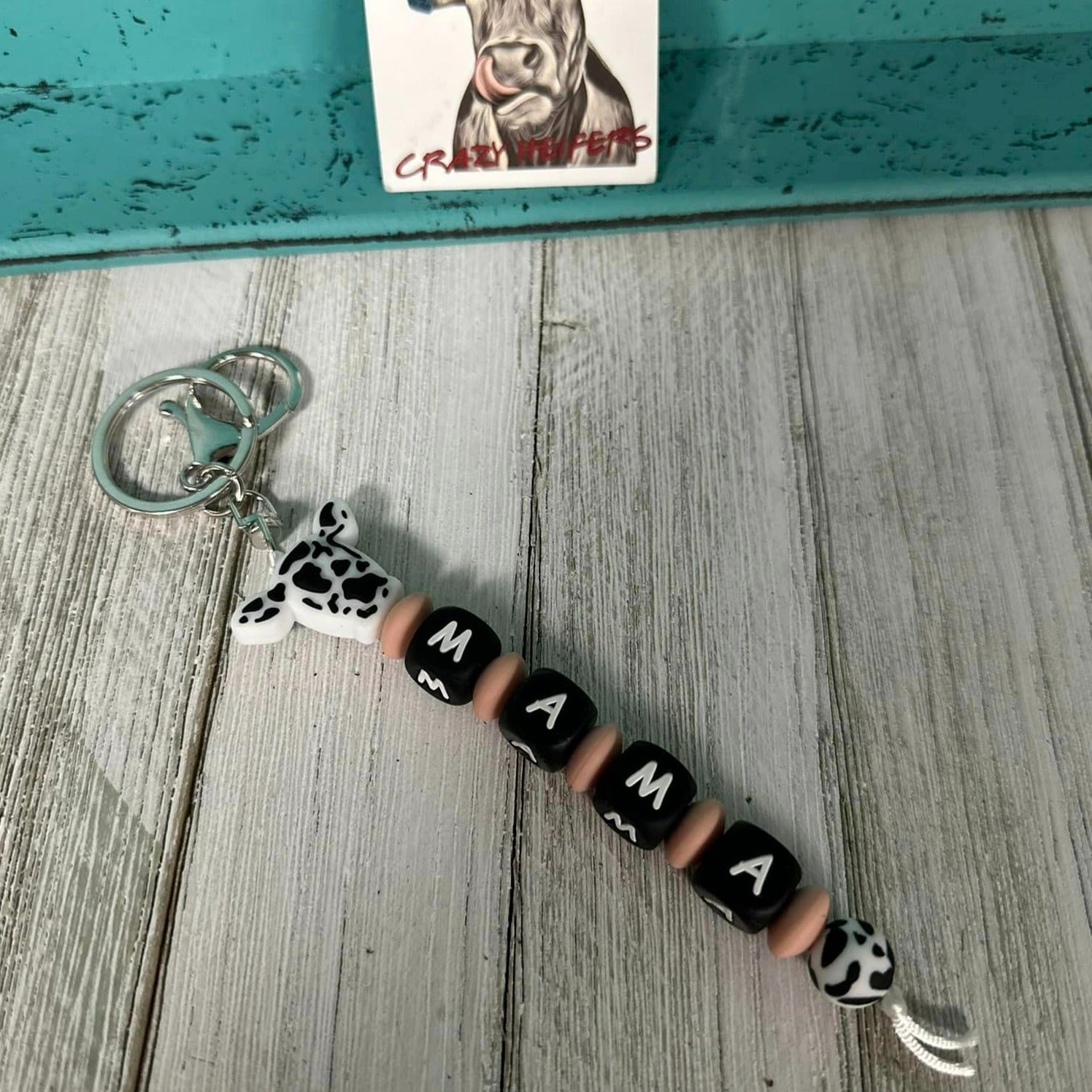 MAMA Cow Keychains
