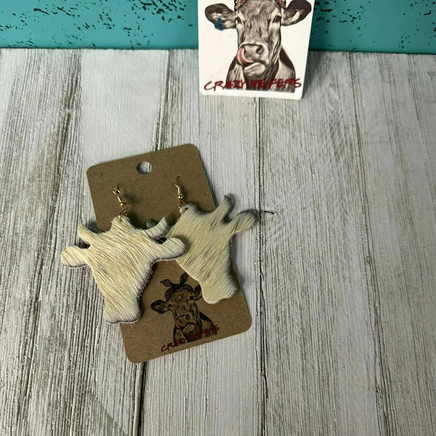 Cowhide Earrings