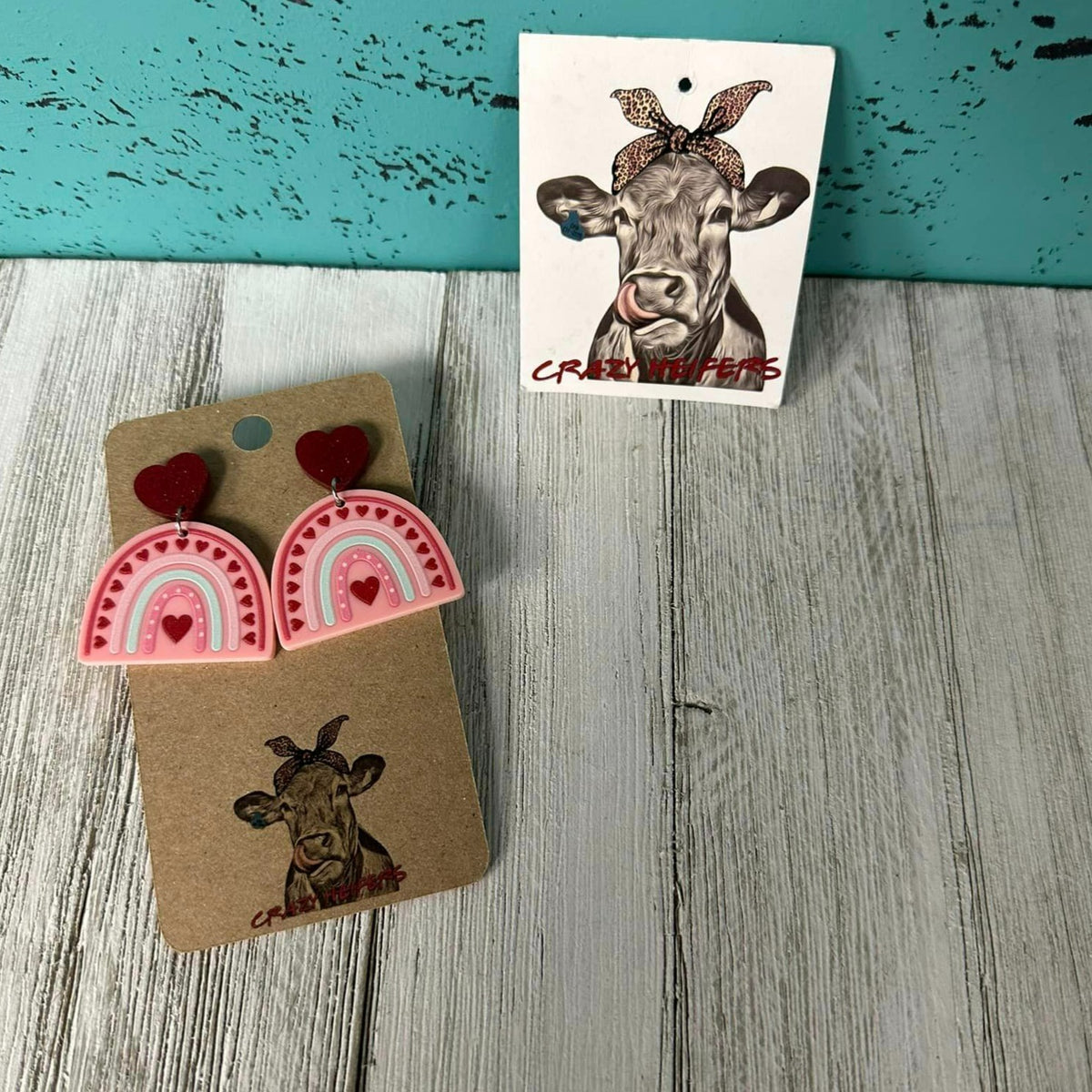 Acrylic Earrings Valentine Designs