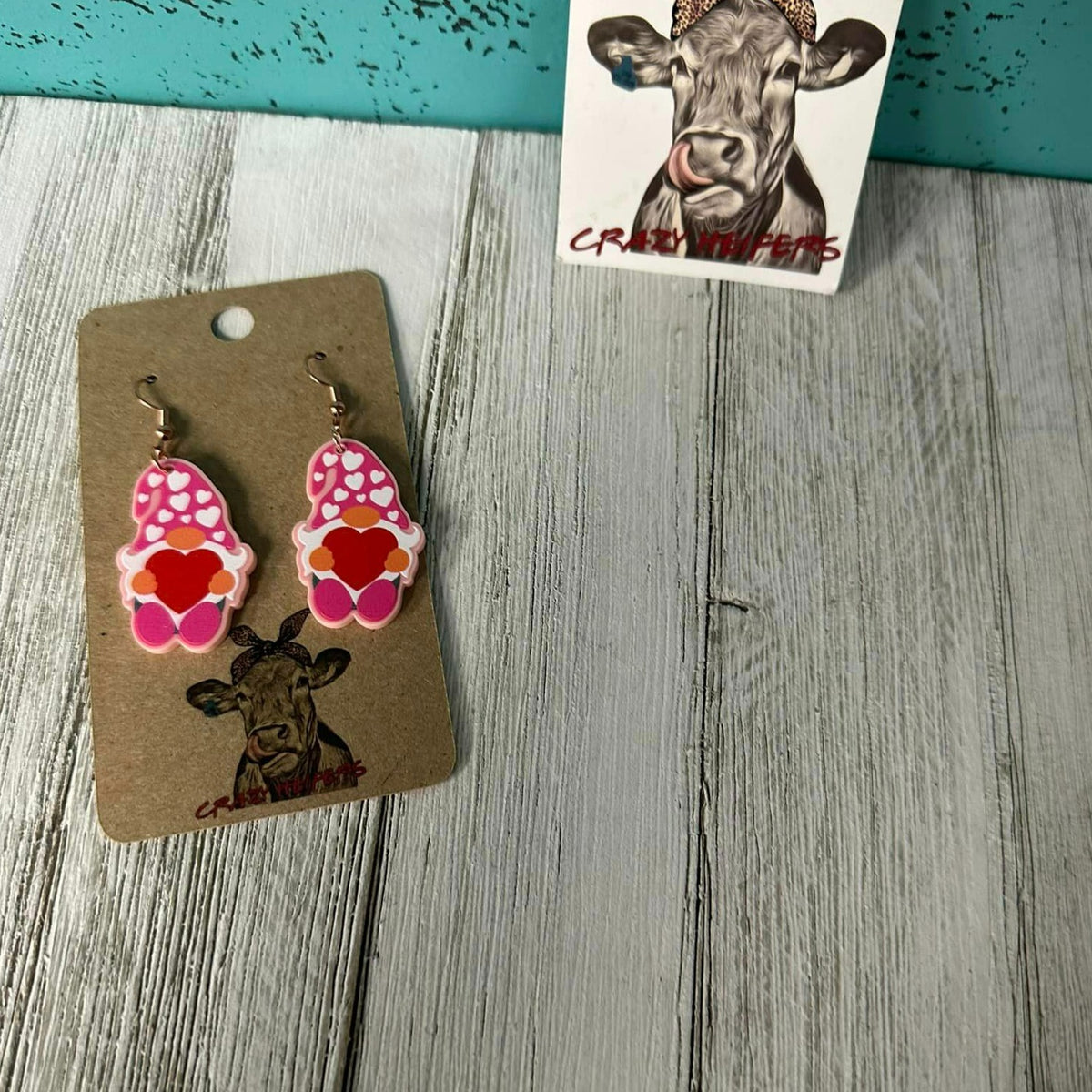 Acrylic Earrings Valentine Designs
