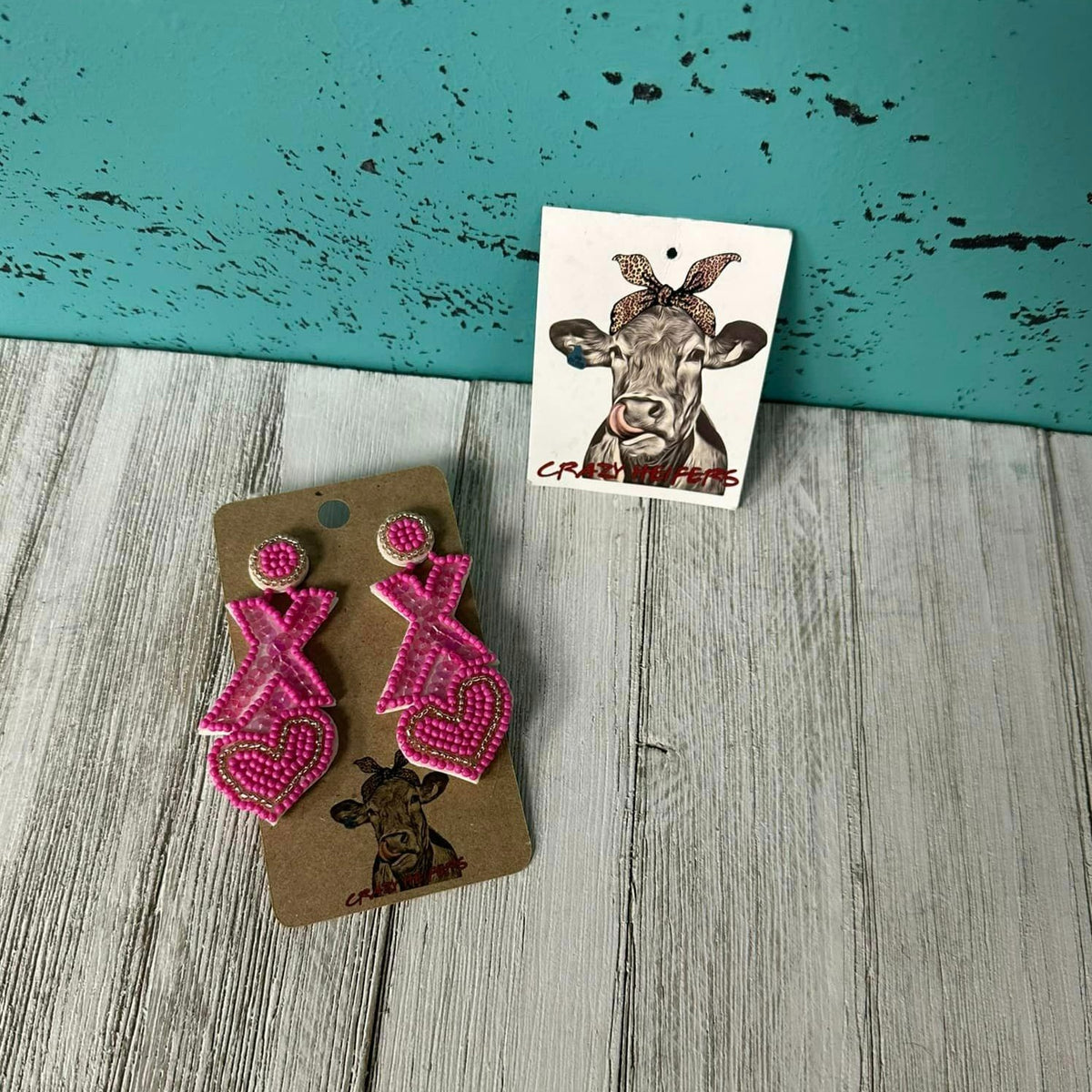 Valentine Seed Bead Earrings