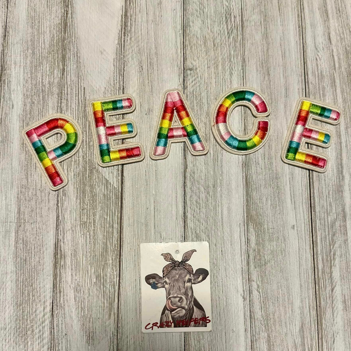 Rainbow Puff Letters-Stick On