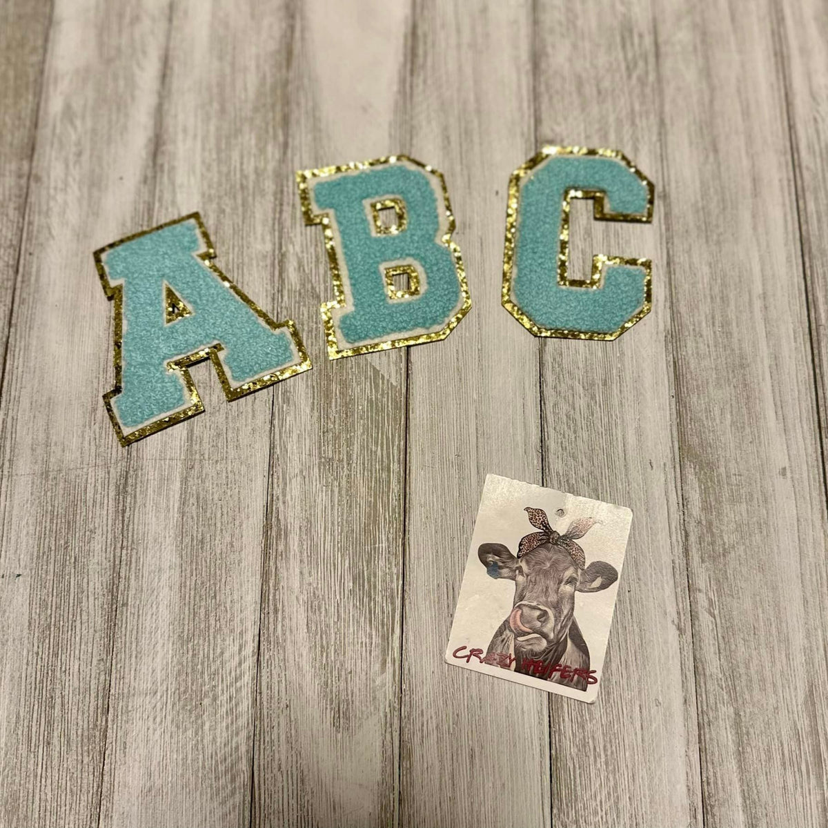 Chenille Letters-Teal-Iron On