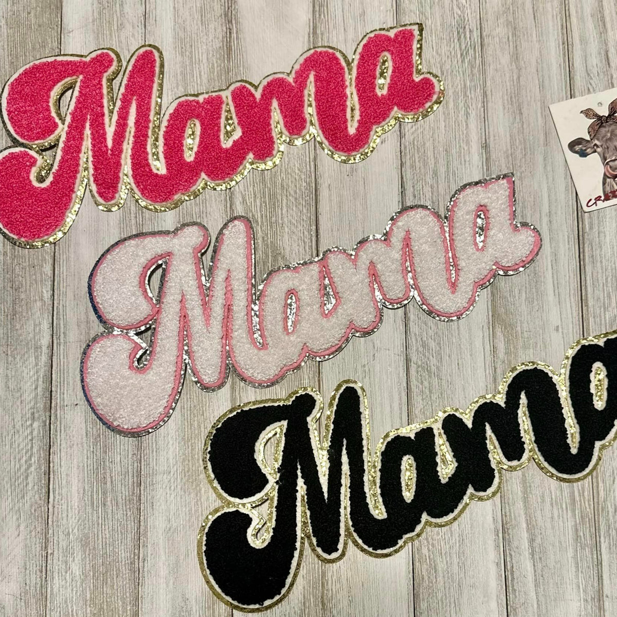 Chenille MAMA Patch-Iron on