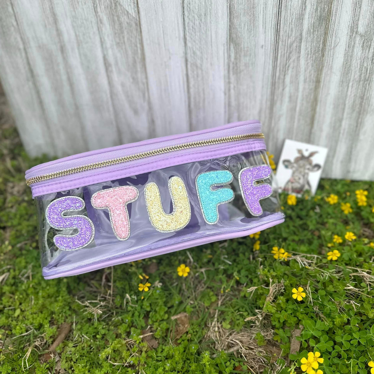 Glitter Bubble "GLAM" and "VACAY" Letter Sets -Stick On